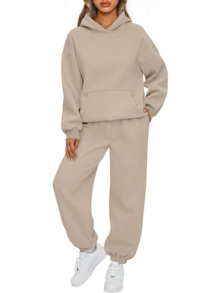 Women's Hoodie and Chic Sports Tracksuit
