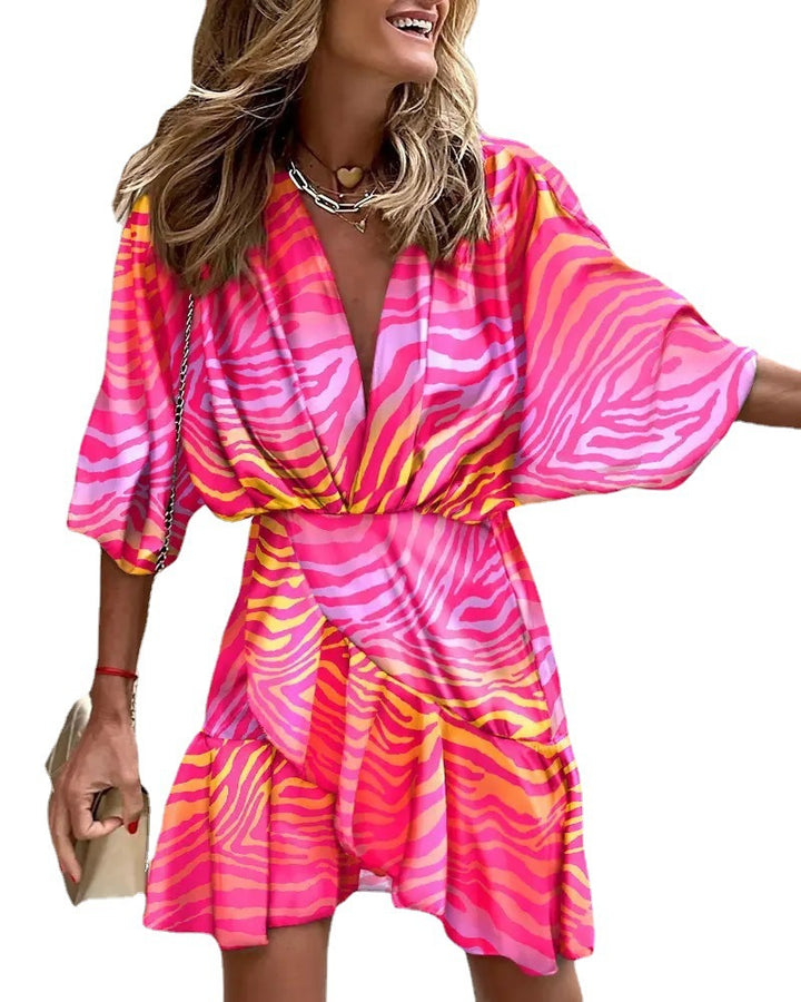 Ladies Short Sleeve Dress Lune London