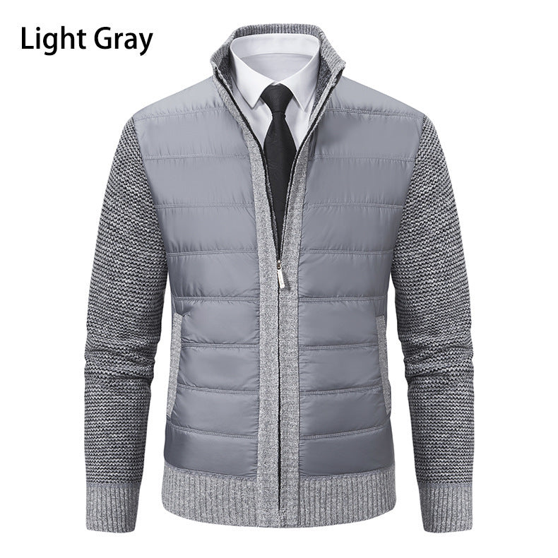 Hybrid sports jacket for men with moisture-regulating material and modern knit design Lune London