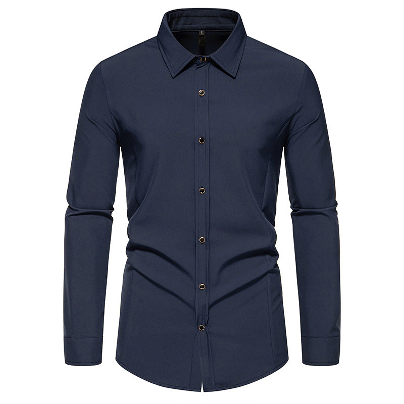 Trendy long sleeve shirt for men with a chic elegant cut Lune London