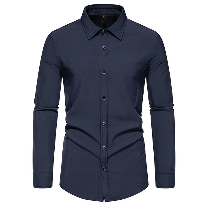 Trendy long sleeve shirt for men with a chic elegant cut Lune London