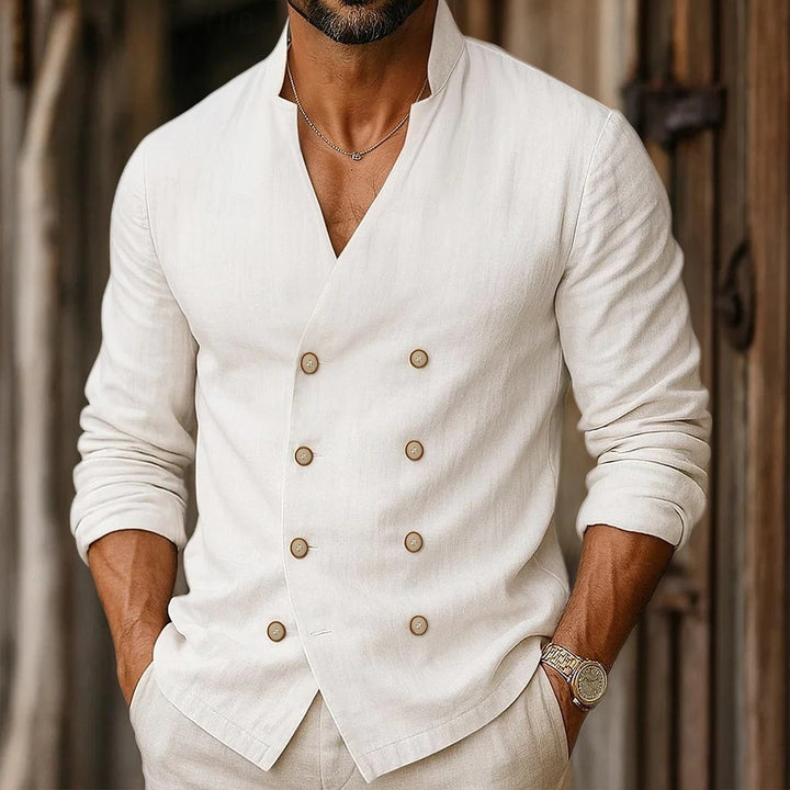 Men's fashion shirt with double row of buttons Lune London