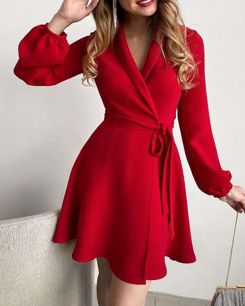 Wrap dress for women with floral accents and Lune London waist
