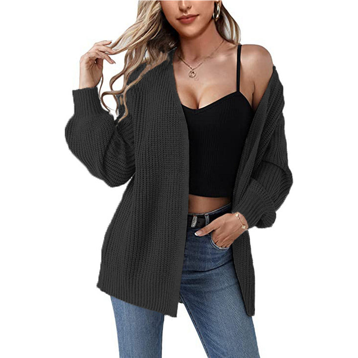 Ladies Soft Knit Cardigan with Front Openings Lune London
