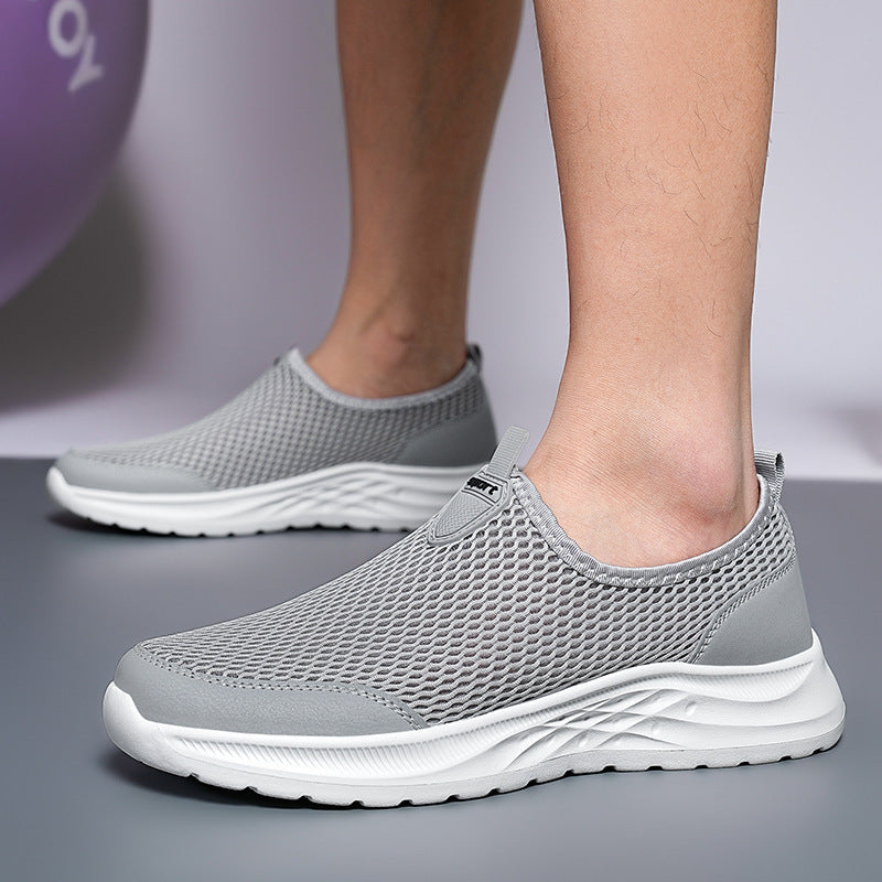 Men's Breathable Slip-On Sneakers with Adaptive Light Design Lune London