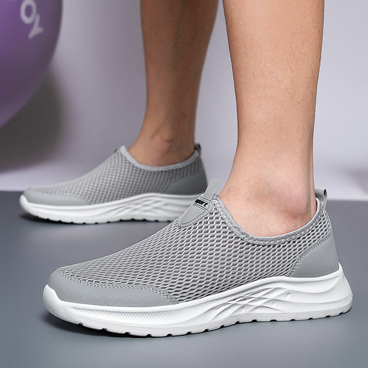 Men's Breathable Slip-On Sneakers with Adaptive Light Design Lune London