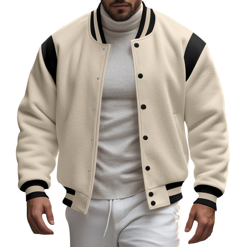 Veste bomber sportive pour hommes avec manches contrastées Lune London