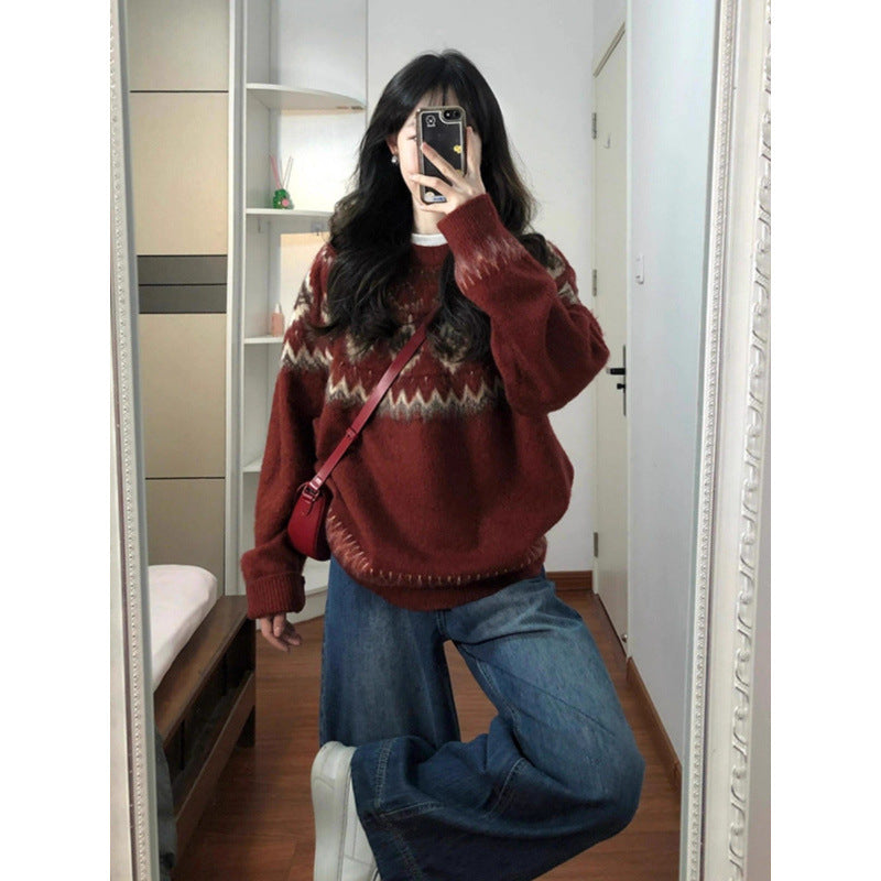 Pull élégant pour femmes avec motif traditionnel Chic & Stil