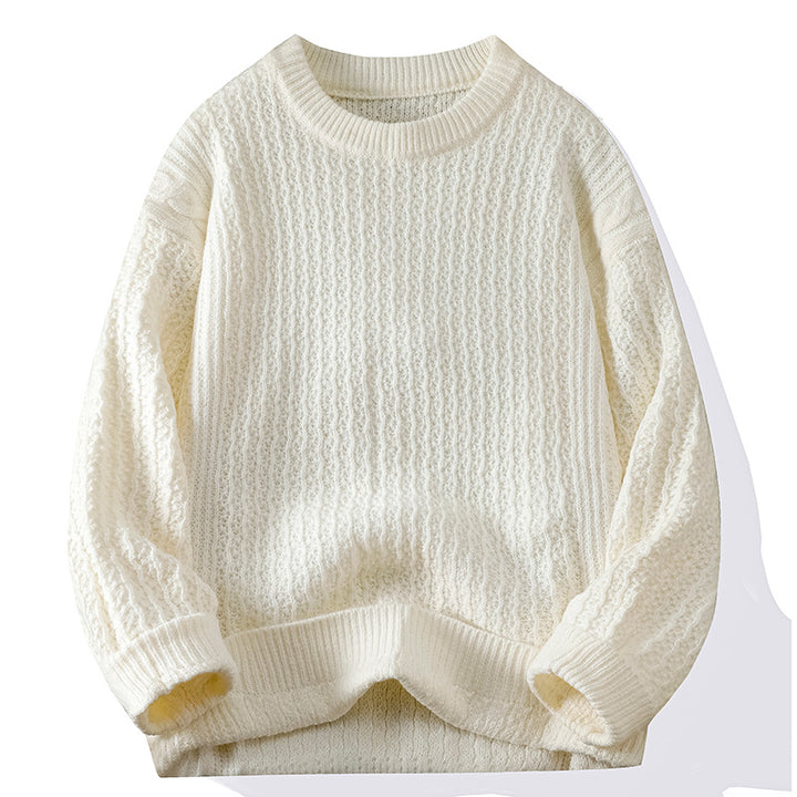Knit sweater for women with structured pattern Lune London