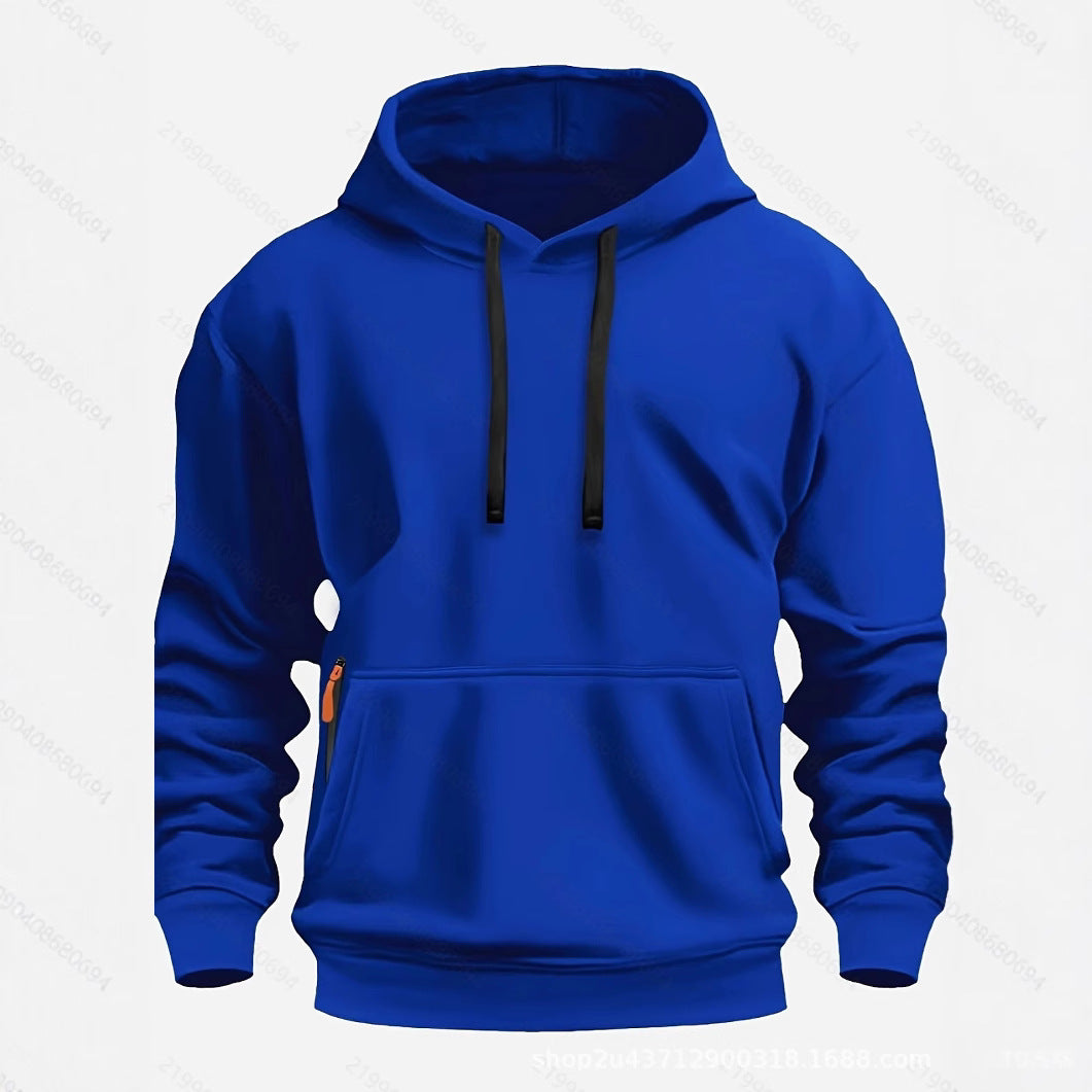 Men's sporty hooded sweatshirt with practical pockets and breathable material Lune London