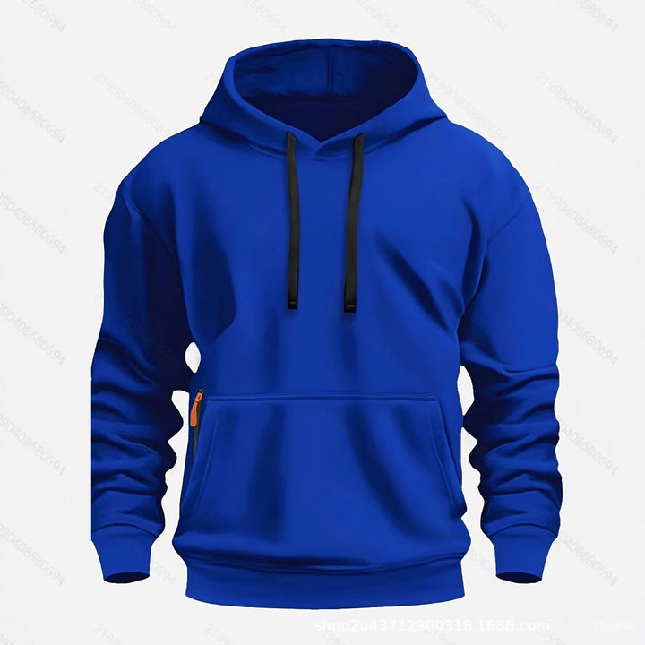 Men's sporty hooded sweatshirt with practical pockets and breathable material Lune London
