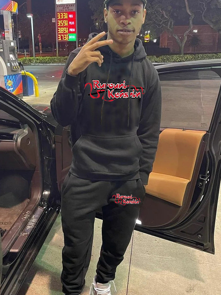 Men's hoodie and jogger set with impressive creative pattern Lune London