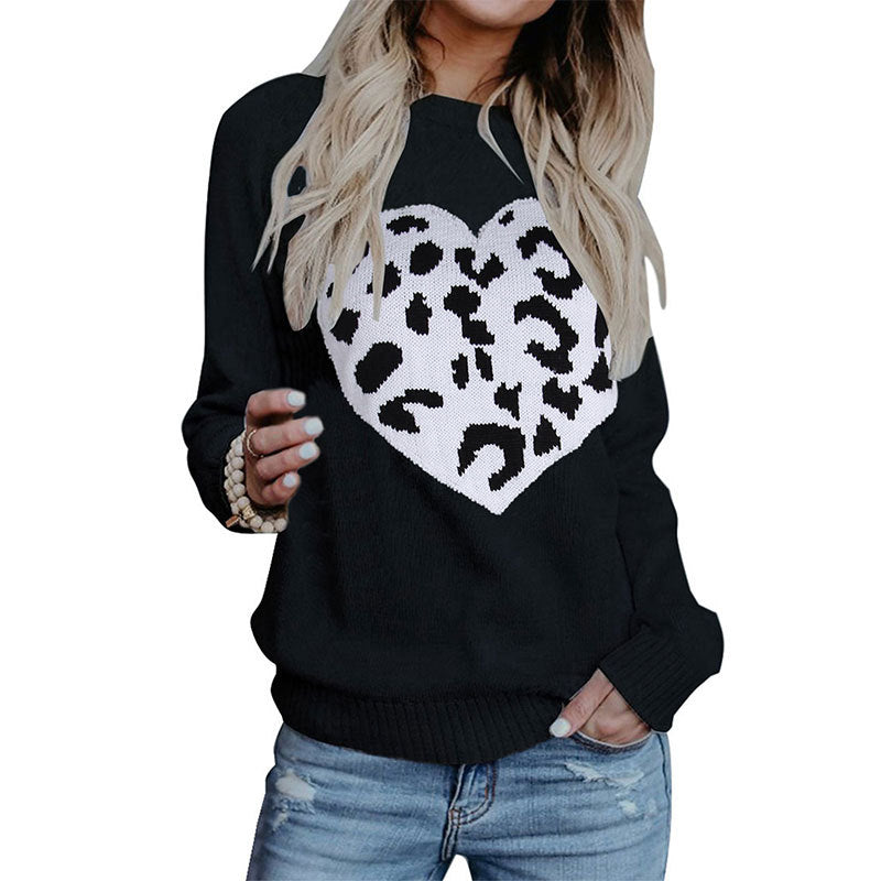 Pull femme à motif cœur Chic & Stil