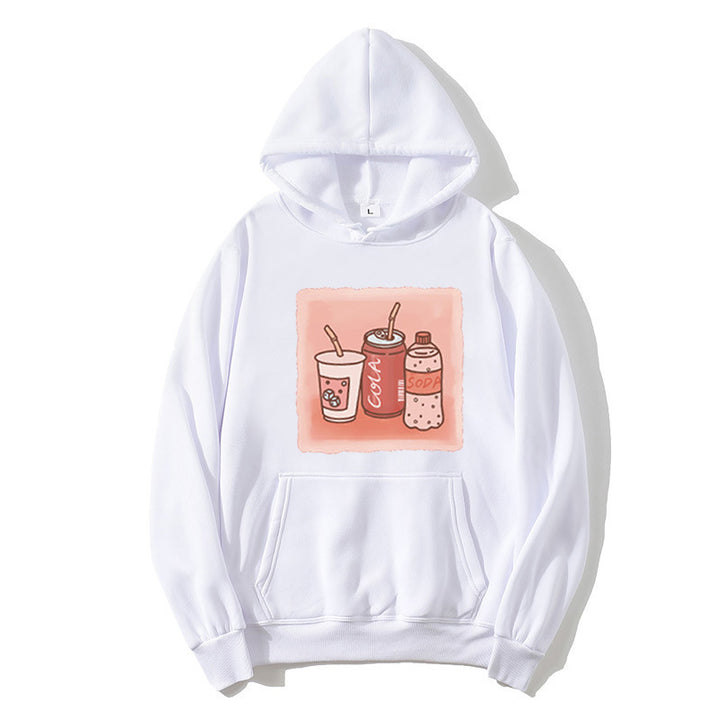 Women’s hoodie with inspiring drink motif Chic & Stil