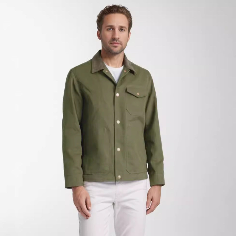 Versatile cotton jacket for men with practical pockets Lune London