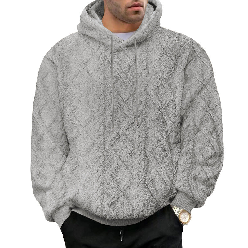 Men's cozy Sherpa hoodie Chic and style