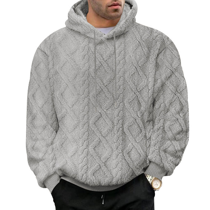 Men's cozy Sherpa hoodie Chic and style