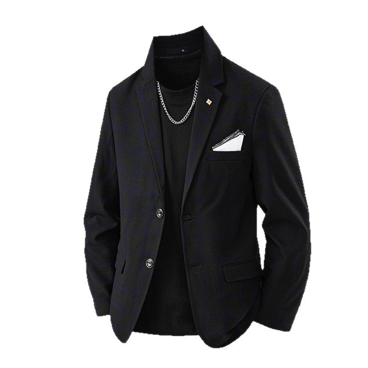 Blazer élégant pour hommes avec un design à carreaux et une fine doublure intérieure Lune London