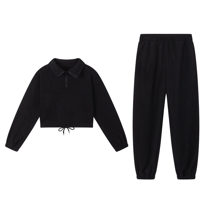 Leisure jumpsuit for women with cropped top and stretchy pants Lune London