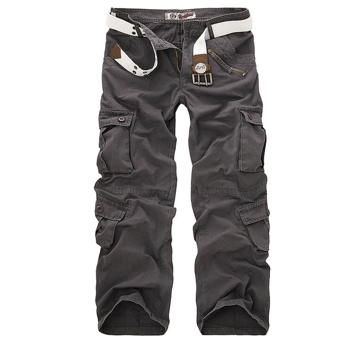 Men's Cargo Pants with Elastic Waistband and Versatile Pockets Lune London