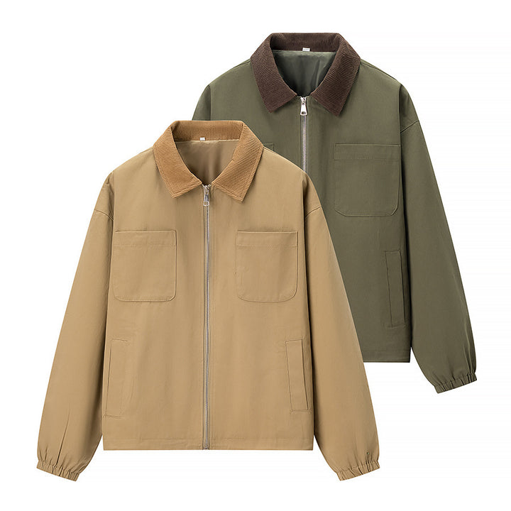 Utility jacket for women with practical pockets and modern zipper Lune London