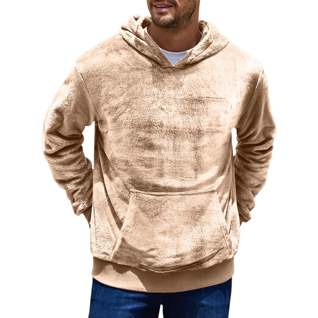 Comfortable fleece hoodie for men with kangaroo pocket Lune London