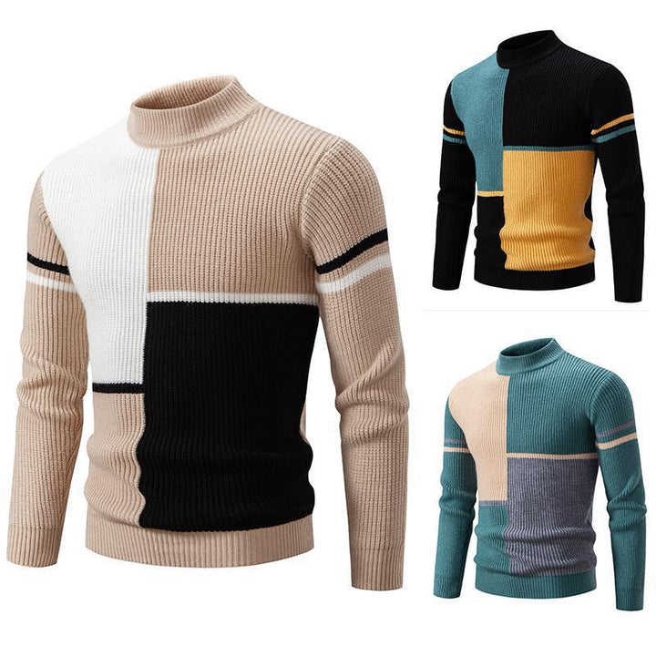Trendy turtleneck sweater for men with graphic cable pattern Lune London 1758205596