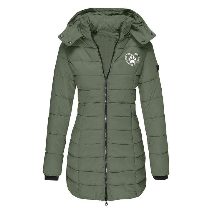 Women's transition jacket lined with removable hood Lune London