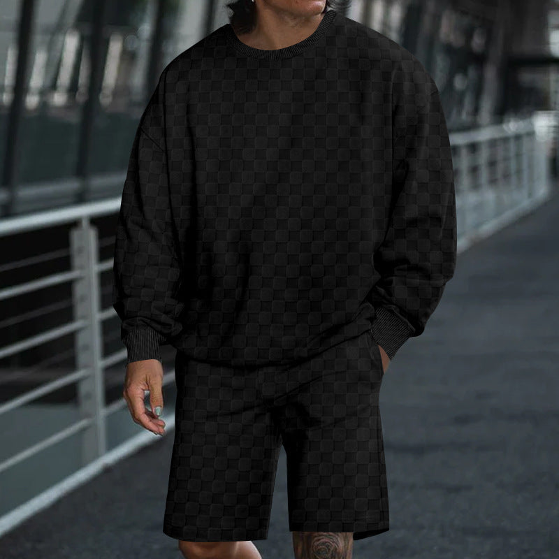 Lune London casual sweatshirt and shorts set for men