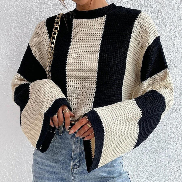 Pull tricoté pour femmes avec coupe oversized et design respirant Chic & Stil