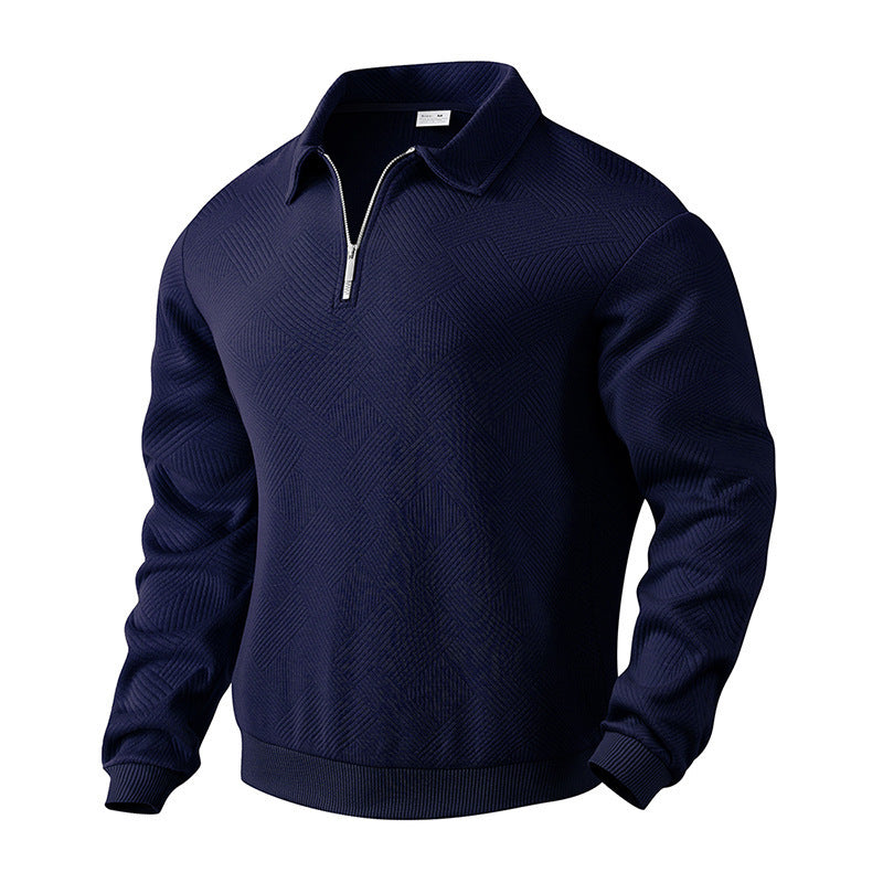 Fine knit pullover for men with high collar Lune London