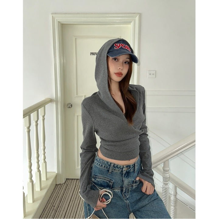 Women's stylish long-sleeve crop hoodie Chic & Stil