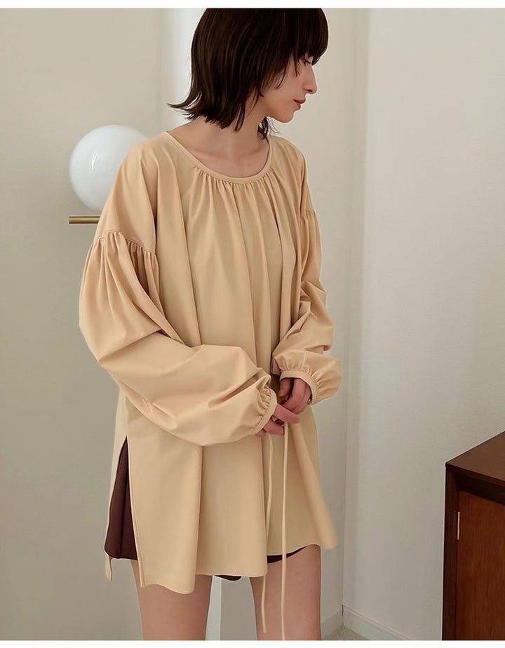 Top décontracté pour femmes avec des manches ballon Chic & Stil