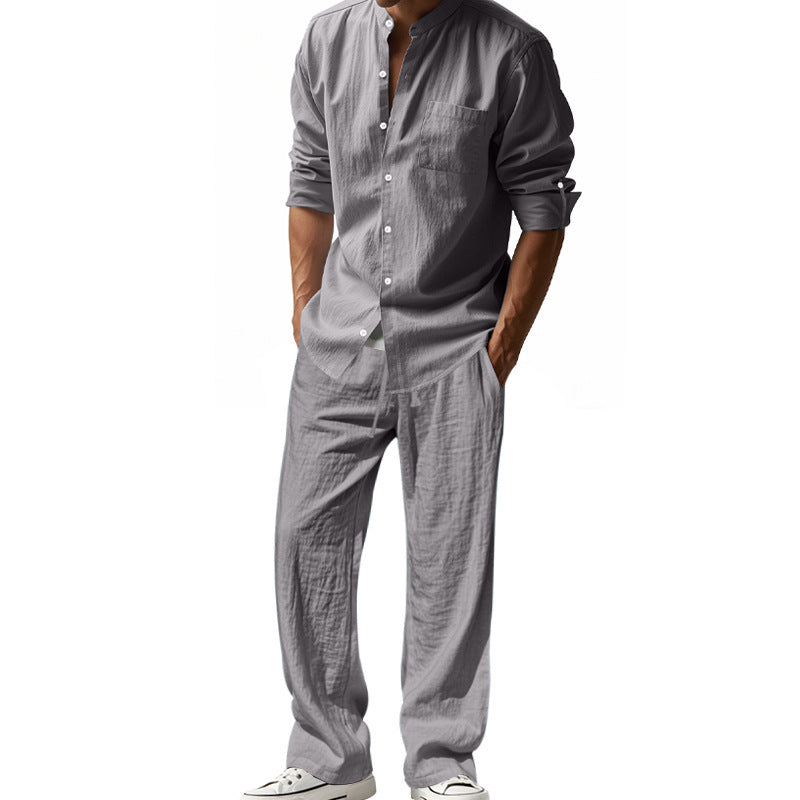 Men's casual leisure set with a loose fit and pleasant cotton texture Chic and style