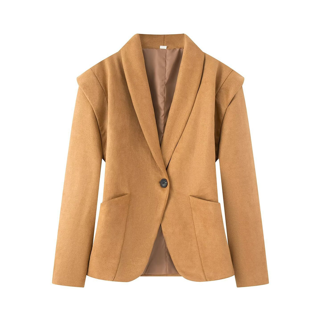 Veste blazer élégante pour femmes avec coupe classique et poches plaquées Lune London