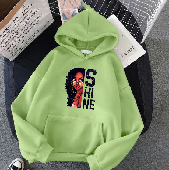 Women's hoodie with creative female design Chic & Stil
