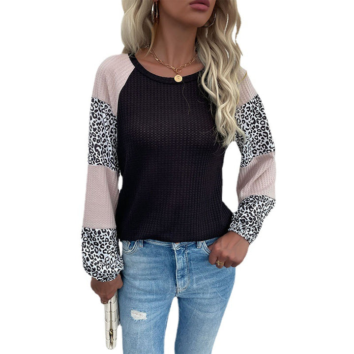 Top à la mode pour femmes avec imprimé animal et élégantes manches bouffantes Chic & Stil