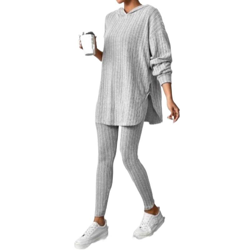 Women's Comfortable Lounge Set with Hood and Slim Pants Lune London