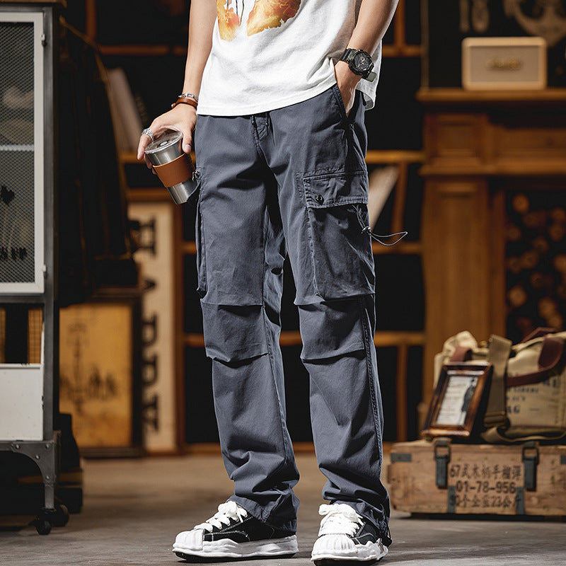 Pantalon style cargo pour hommes avec plusieurs poches Lune London