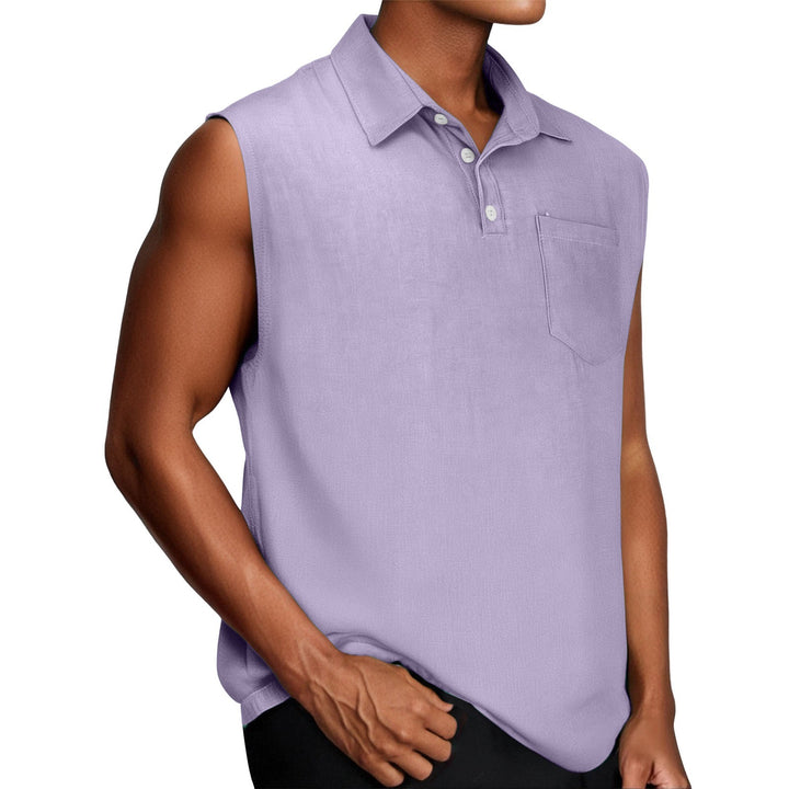 Men sleeveless polo Lune London