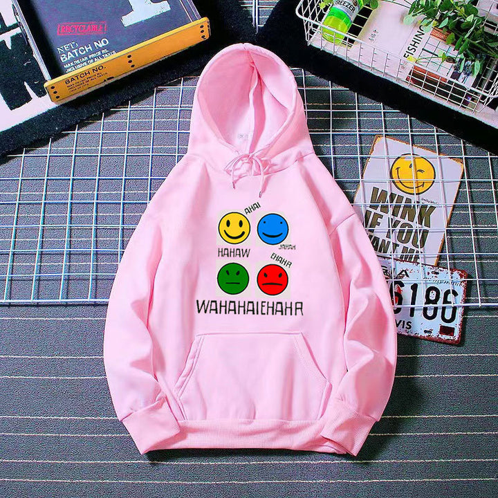 Women’s hoodie with cheerful emoji design Chic & Stil