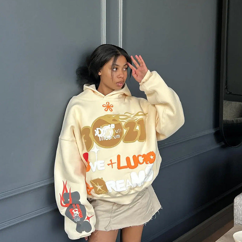 Ladies Oversized Streetwear Hoodie Lune London