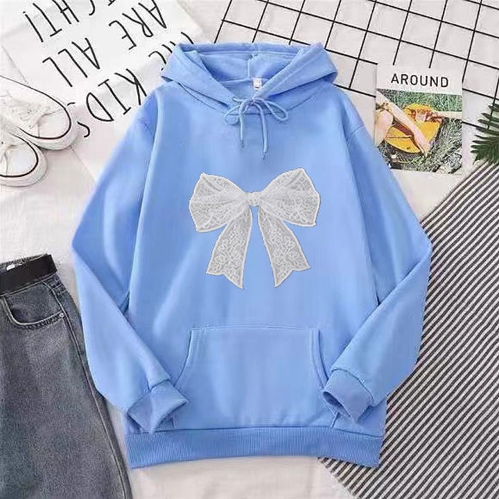 Ladies hoodie with elegant lace design Chic & Stil