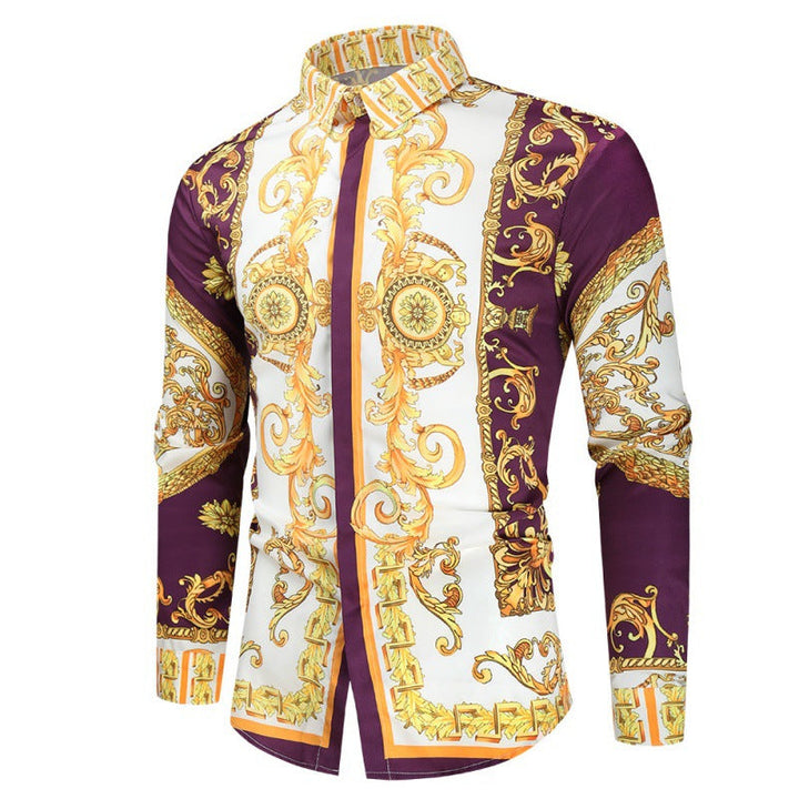 Men's Luxury Shirt with Impressive Baroque Pattern Lune London