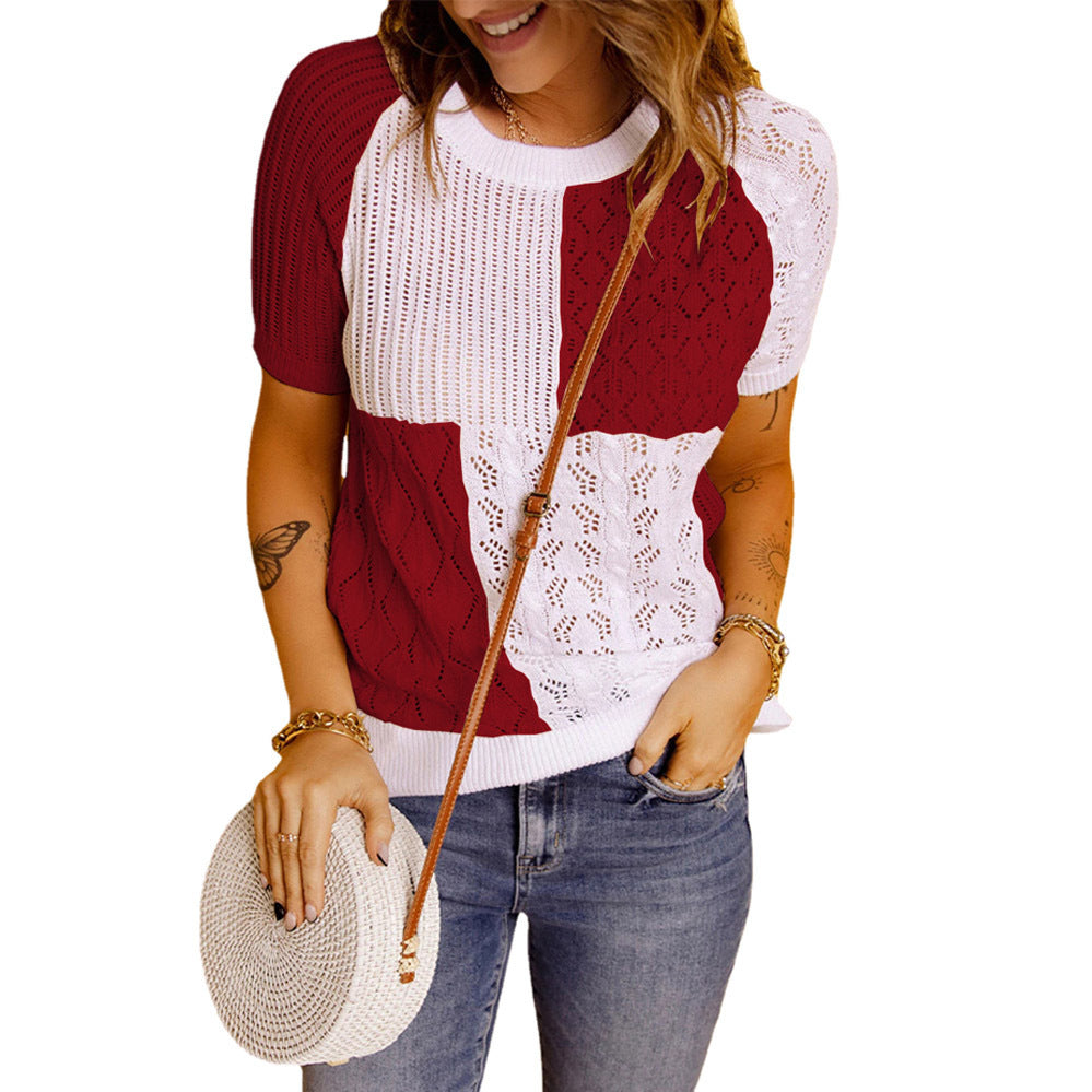 Women Fashion Knit Tops with Unique Patterns and a Casual Chic Fit