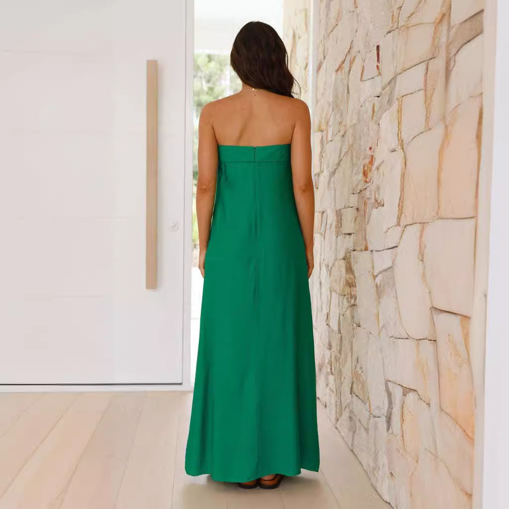 Maxi dress for women with a simple design and versatile wearing comfort Chic & Stil