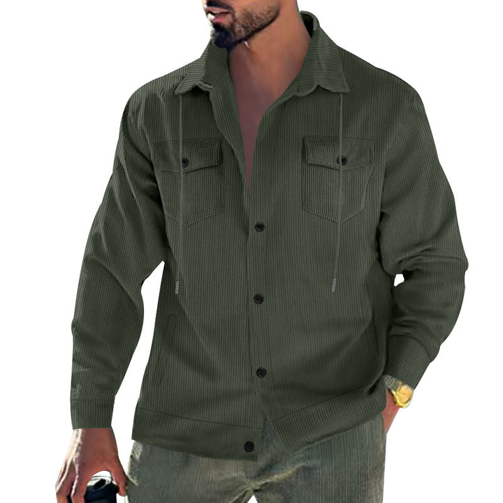 Structured corduroy jacket for men with practical pockets Lune London