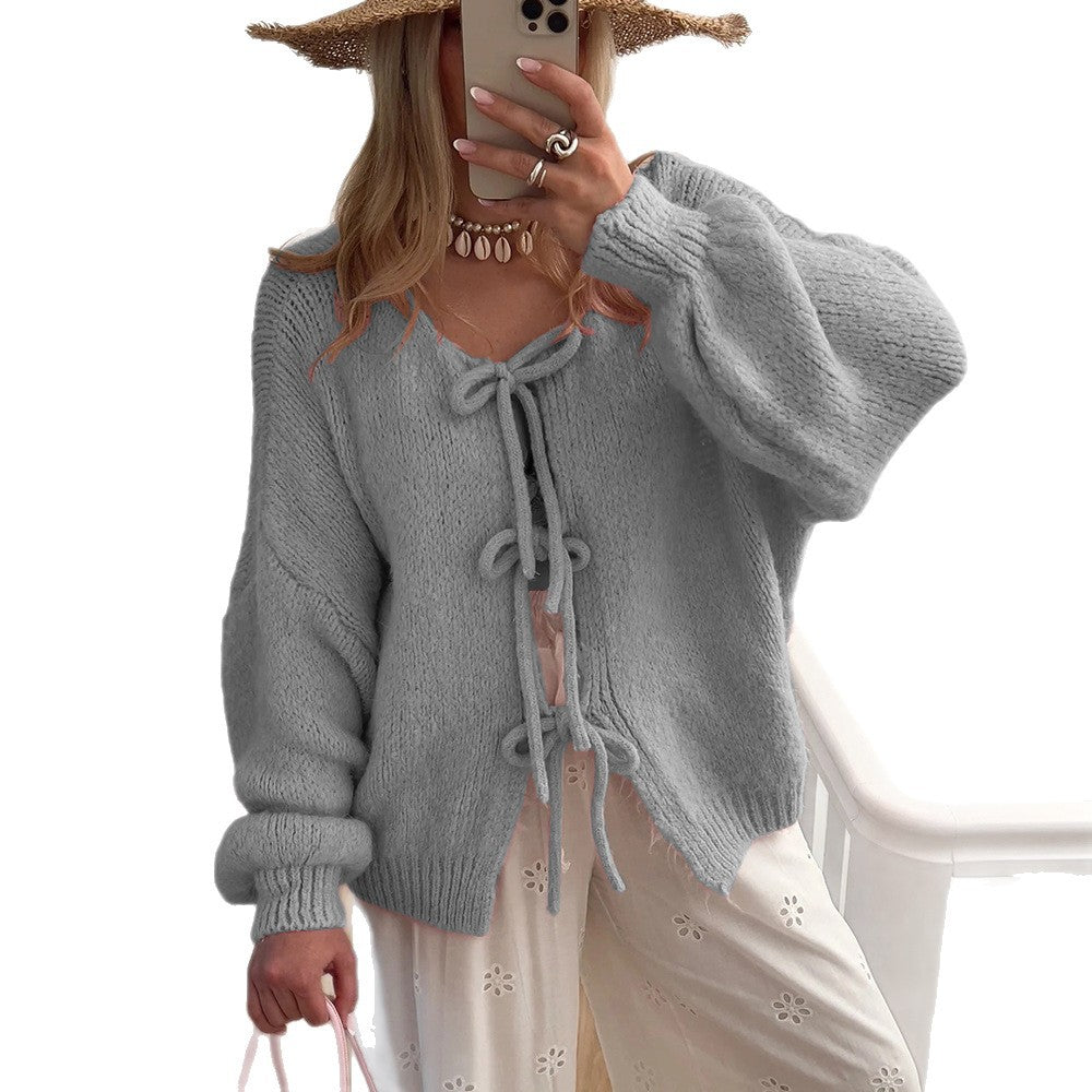 Lady cardigan with drawstring Lune London