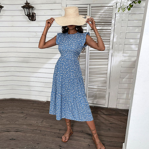 Woman Floral Midi Dress Lune London