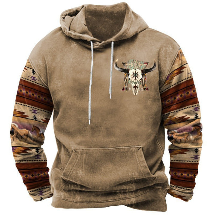 Men's hoodie with western and cowboy design Lune London